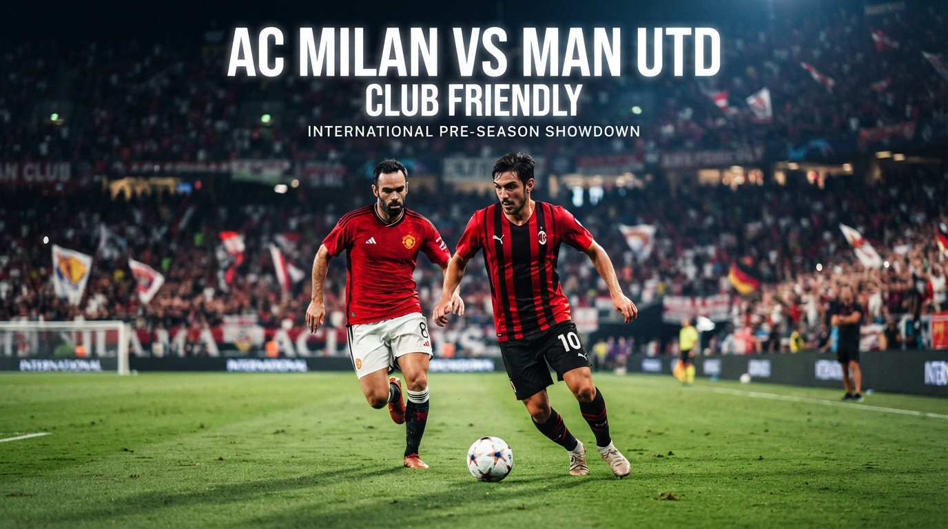 AC Milan vs Man United Malam Ini 21.45 WIB – Saksikan Keseruan Club Friendly Melalui Sajian Streaming Score808 yang Menarik