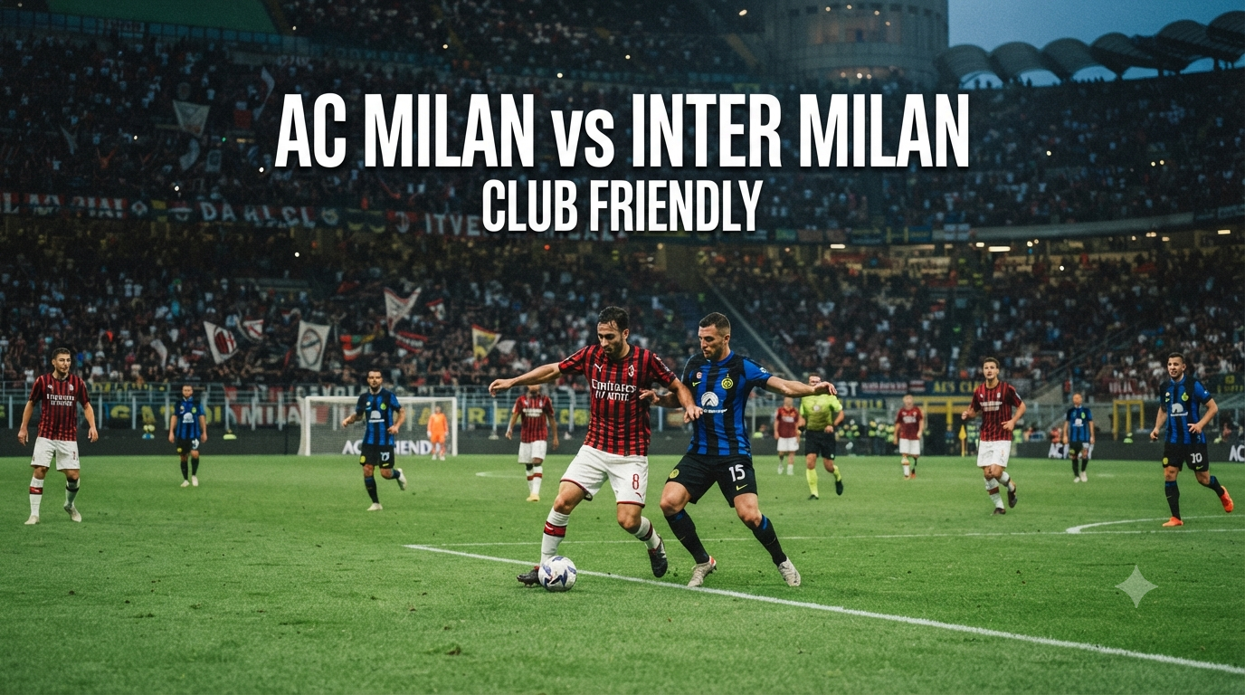 Streaming Score808 AC Milan vs Inter Milan Club Friendly Sore Ini Pukul 18.00 WIB yang Sarat Gengsi